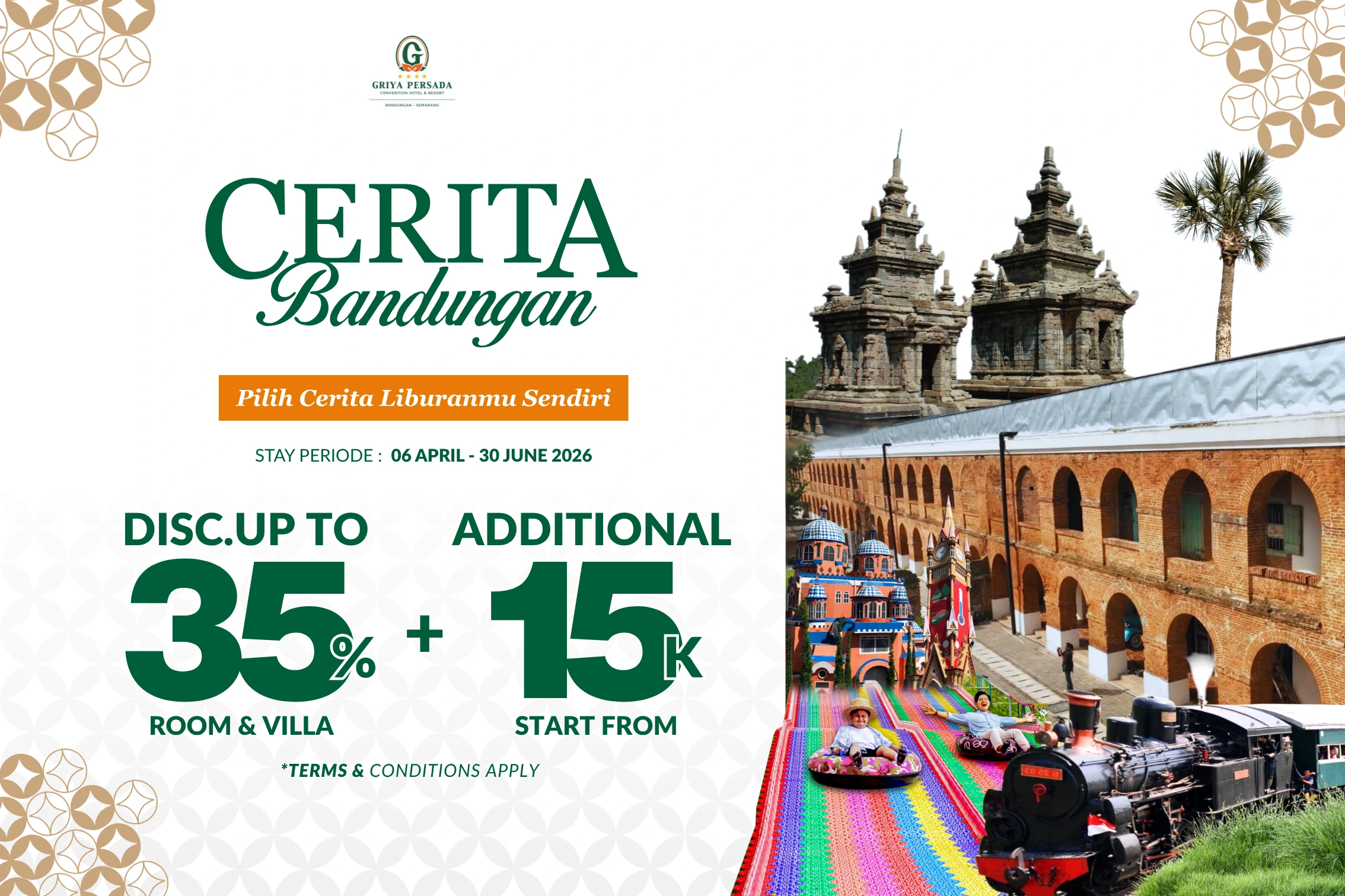 Cerita Bandungan: Pilih Ceritamu sendiri & Discount up to 35%