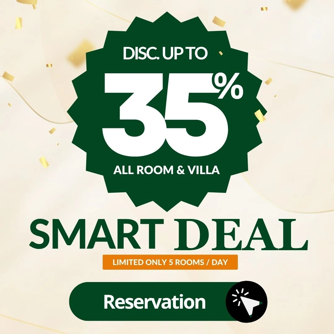 Diskon 35% untuk kamar & villa di bandungan