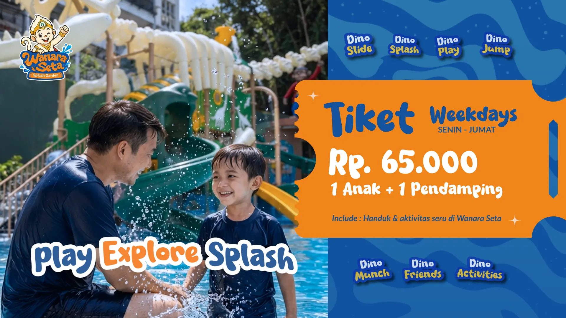 harga tiket wanara seta weekdays